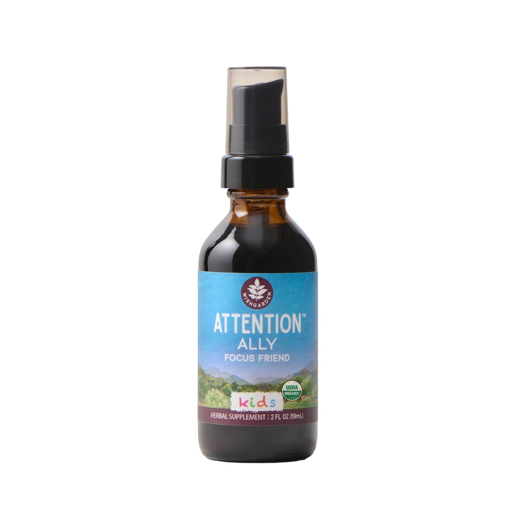 WishGardenのハーブの注意の同盟 - 植物ベースの草の焦点、注意、Calm及びGotu KolaのNettle及びPassionflowerのConcentrationの補足、サポート最適神経のメッセージング及び脳の栄養、2oz