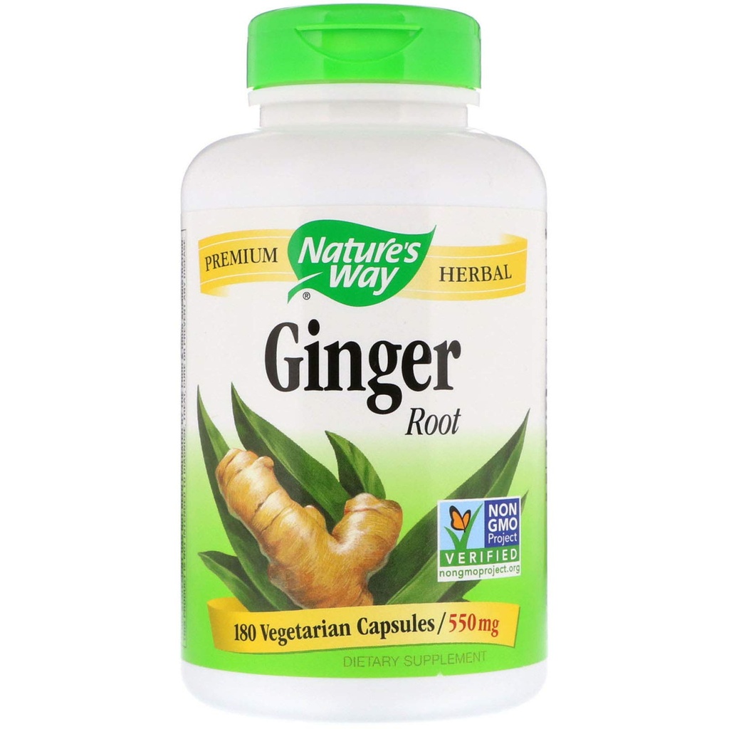 Nature's Way Ginger Root 550 mg, カプセル 180ea