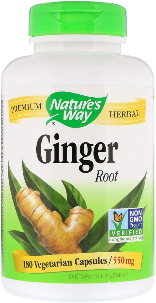 Nature's Way Ginger Root 550 mg, カプセル 180ea