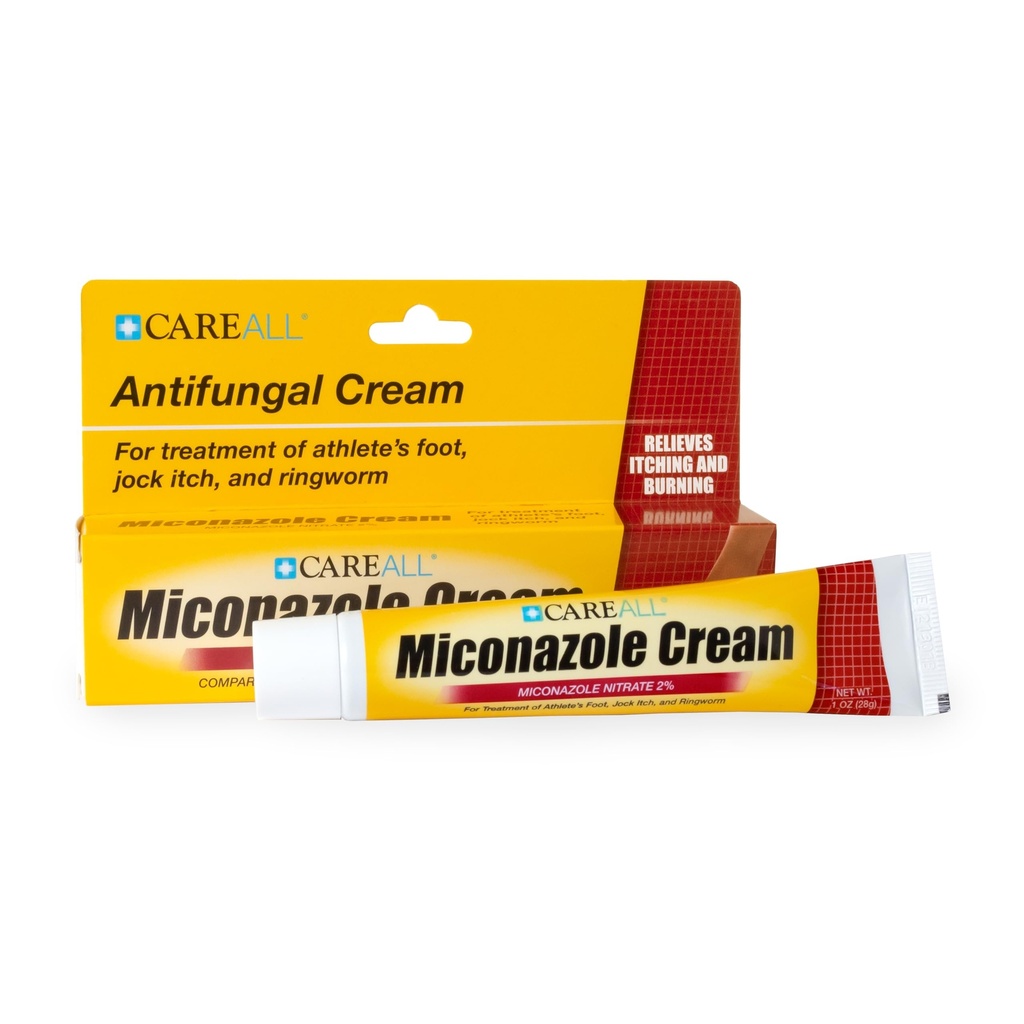CareAll Miconazole Nitrate 2%のAntifungalのクリーム1.0のoz。、ほとんどのAthleteのフィート、Jock Itch、Ringwormの鉛のブランドと比較して下さい
