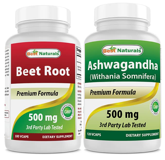 ビートの根の粉500 Mg及びAshwagandhaのエキス500 Mg