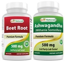 ビートの根の粉500 Mg及びAshwagandhaのエキス500 Mg