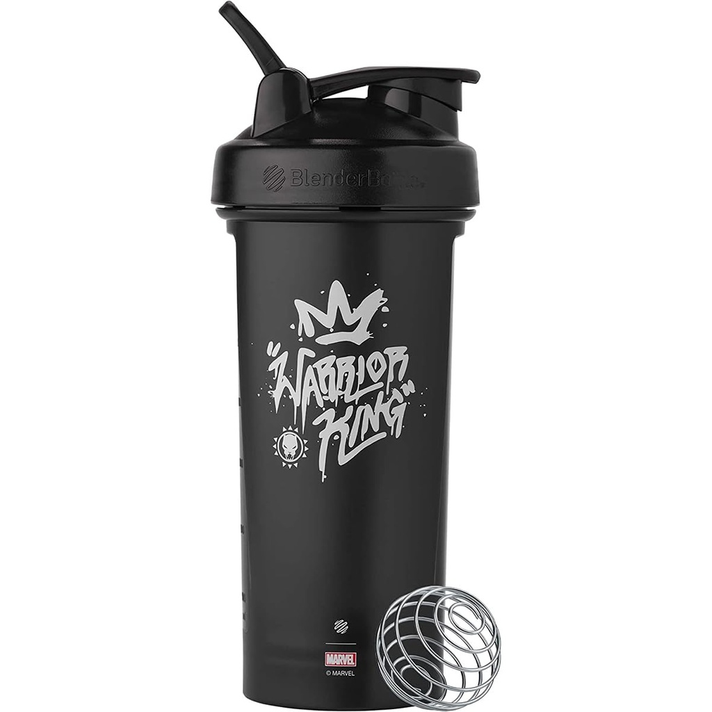 BlenderBottleマーベルクラシックV2シェーカーボトルプロテインシェイクスとプレワークアウト、28-オンス、戦士王