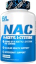Evlution Nutrition NAC N-Acetyl L-Cysteine - 600mg N-Acetyl L-Cysteine - 抗酸化サポート - 健康サポート - 栄養補助食品 - ビーガン&グルテンフリー - 60ベジギーカプセル - 60の摂食