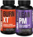 Jacked Factory Burn XT Thermogenic Fat Burner & Lean PM Nighttime Weight Loss Supplement for Men & Women 120 Veggie Diet Pills
