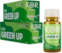Kor Shot Wheatgrass Ginger Spirulina Shot - 24 Pack x 1.7 Fl Oz - Green Up Shot - Daily Greens Superfoods Shot - USDA Certified Organic