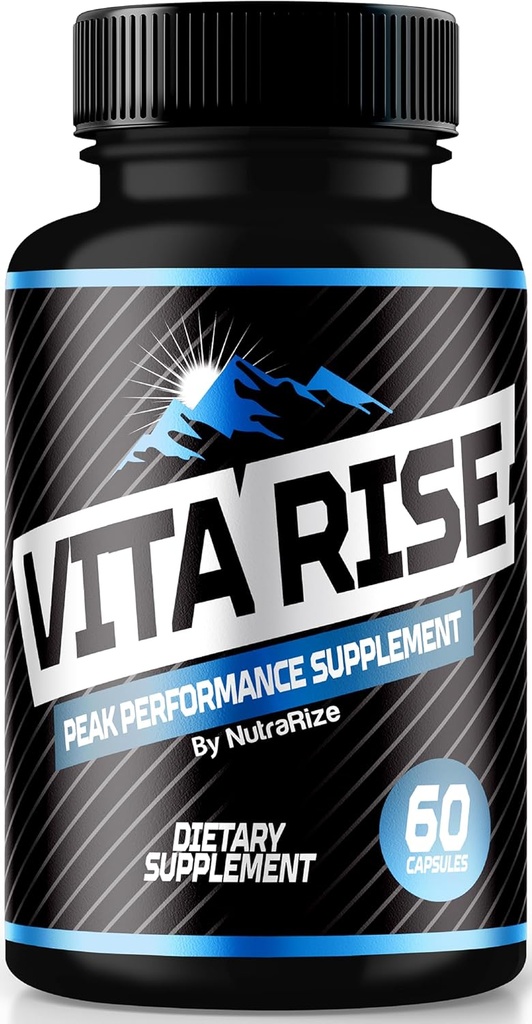 Vita Rise Pills for Men, 公式Vita Rise Peak Performance Supplement, All Natural Male Capsule for Total Health and Wellness Support, Vita Rise Proタブレット, VitaRise (60カプセル)