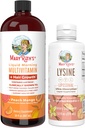 MaryRuth Organic Lysine Liposomal(Snickerdoodle) & Multivitamin Liquid + Hair Growth | クリーンラベルプロジェクト Verified® | 免疫サポート、美容、健康全般 | ヴィーガン、非GMO、グルテンフリー