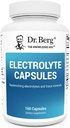 Dr. Berg Electrolyte Capsules - Electrolyte Supplements for Supporting Energy, Endurance, and Hydration - Sugar Free, No Maltodextrin, Keto Friendly - 160 Caps