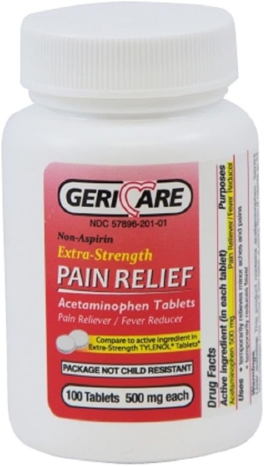 Mckesson 60-201-01 Pain Relief Tablet 500 mg Strength - 12 Bottles