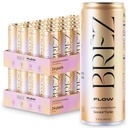 BREZ FLOWのライオンのマネのきのこの飲み物、48パック、非注入された、アダプトゲン、緩和、上昇および社会、スパークリングレモンエルダーフラワートニック12 Fl oz