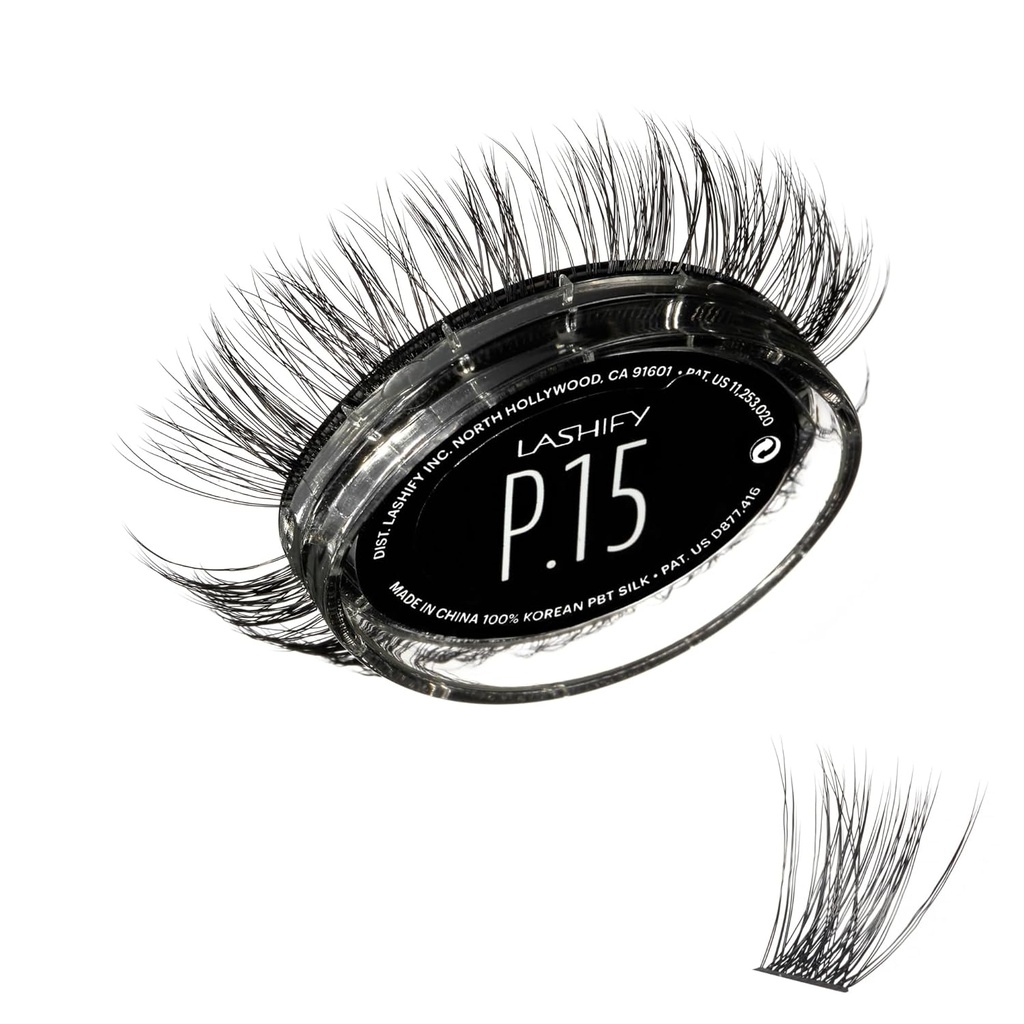 Lashify Plushy 15mm Gossamer Lashes で ブラック, Easy DIY False Lashes のために Voluminous Yet まだ 自然 見る