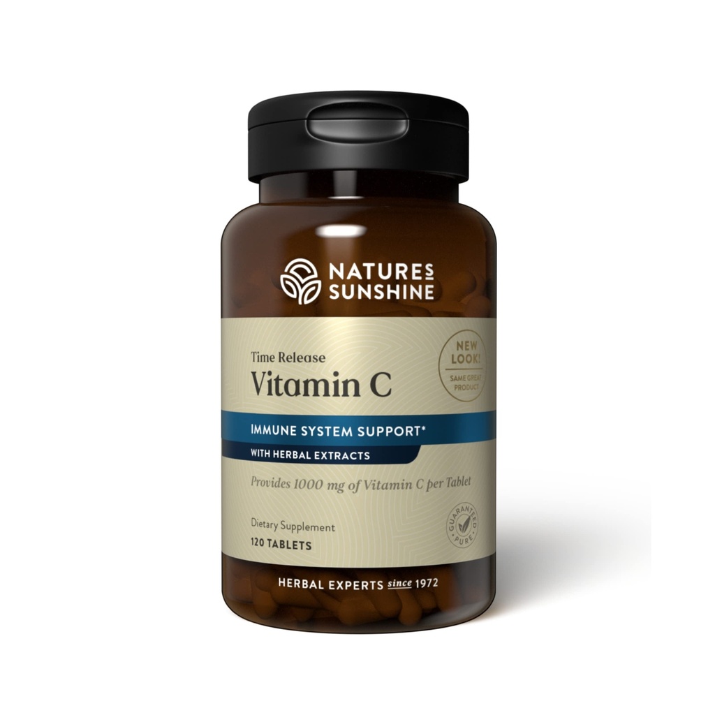 ネイチャーズサンシャインビタミンCタイムリリース、1000mg、120錠 | 免疫システムとクエンチング危険な無料のレーダーをサポート