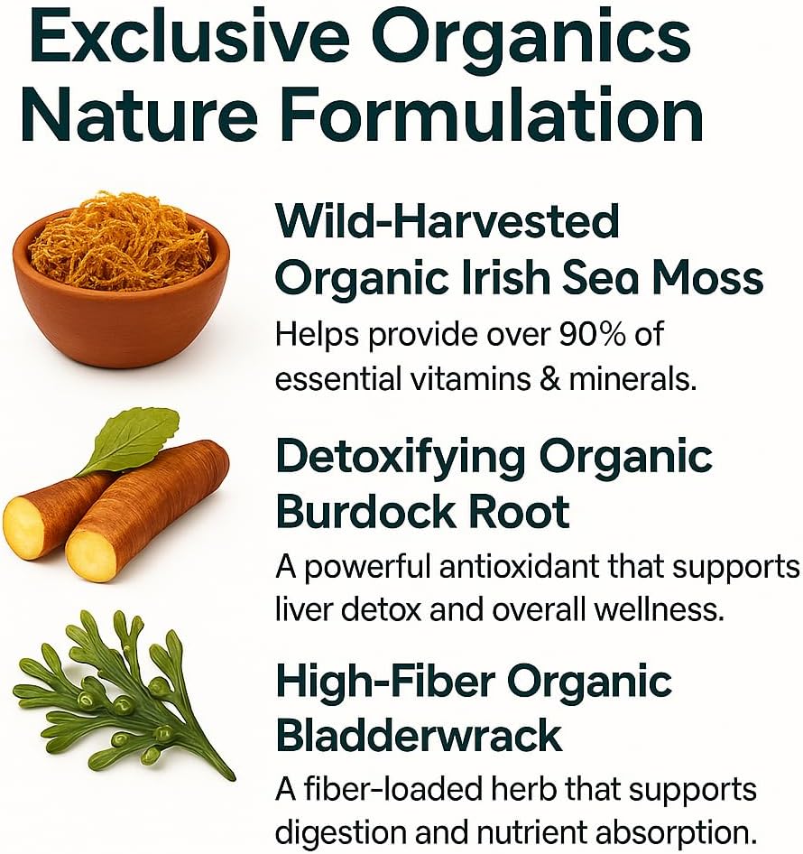 オーガニックアイリッシュシーモスカプセル 45 サービング | 高効力の海苔の丸薬 | Sebi 承認海苔 エネルギー 90 ビーガンカプセル