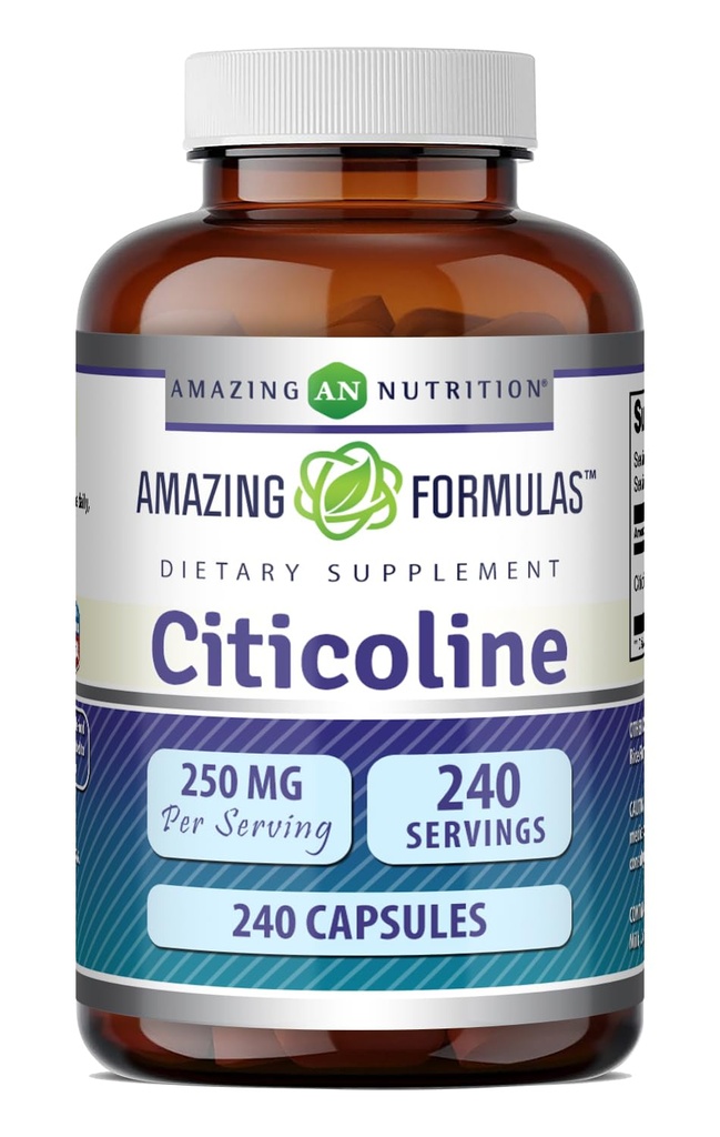 アメイジング・フォーミュラ シチコリン 250 Mg | カプセルサプリメント | ノンGMO | グルテンフリー | 米国製 (240 カウント)