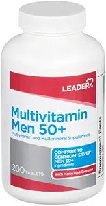 リーダーメンズ50 +マルチビタミン錠200 Ct。 人のための毎日のウェルネス50