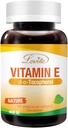 Lovita Vitamin E 400 IU Softgels, Natural 268 mg (as D Alpha Tocopherol), Vegan for Healthy Skin, Hair, Nails & Immune System Support, 60 Vegetarian Softgels