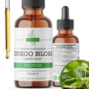 Ginkgo Biloba抽出液2 Fl Oz、脳機能とメモリサポートのためのサプリメント、アルコールフリー、ビーガン - 2 Fl Oz