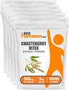BulkSupplements.com Chasteberry Extract Powder - Chasteberry Sourced from Vitex Berry, Herbal Supplement - ビーガン&グルテンフリー、500mg/サービング、1kg(2.2ポンド)(5パック)