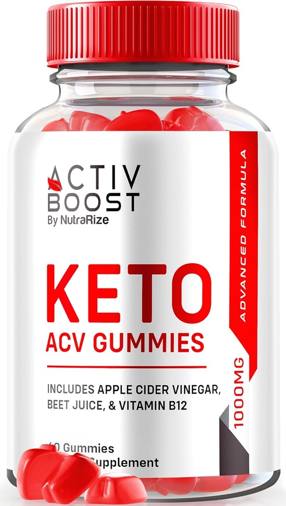 NutraRize Activ Boost Keto ACV Gummies - Keto Supplement for Advanced Weight Loss, 最大強度, Gomitasのレビュー (60 Gummies)