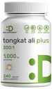 Tongkat Ali抽出物300:1ホニーヤギド1,100mg - インドネシアのロングジャックEurycoma Longifoliaルート - エネルギーのための余分な強度ハーブサプリメント