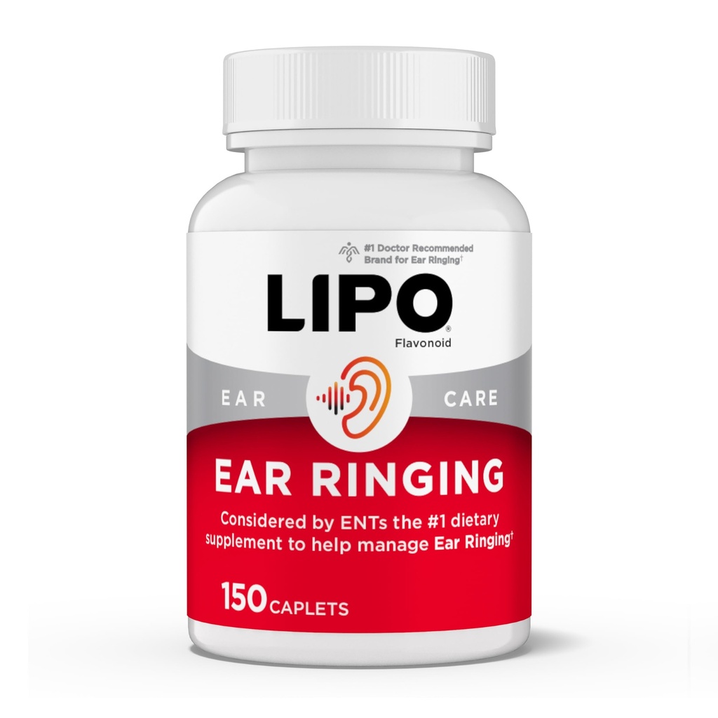 Lipo-Flavonoid Plus Tinnitusリリーフ - リンギングイヤーに推奨される医師 - ビタミンC、B1、B2、B6、B12、およびカルシウム - 150カプレットの臨床的に証明されたレモンBioflavonoidコンプレックス