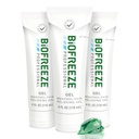 Biofreezeの専門の痛みの救助のゲル、4つのozの管(3パック) -関節炎、筋肉痛、接合箇所、背部、首、膝の痛みのための速い、冷却の救助及び多く