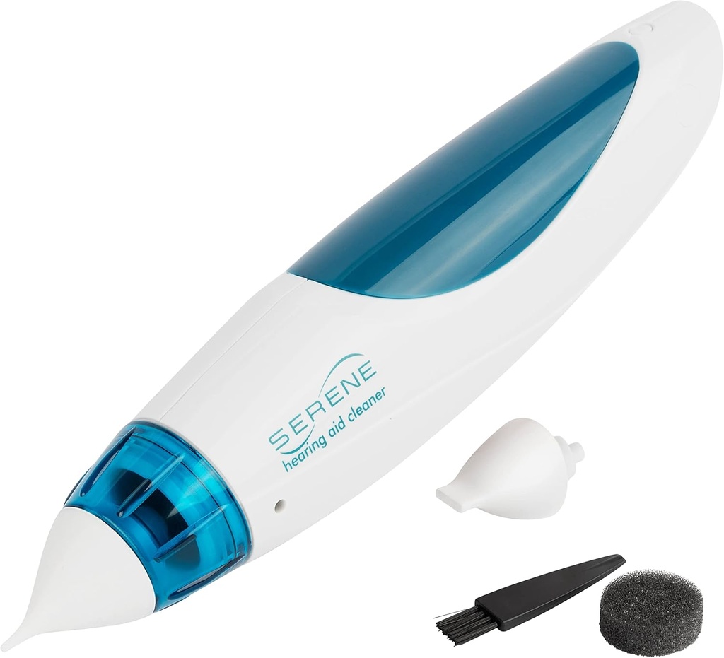 耳鳴り除去のためのSereneの革新の補聴器のクリーニングのキット–補聴器の管、Earのモニターをきれいにする4つのAA電池の補聴器の洗剤操業及び多く–耳のワックスの吸引の真空