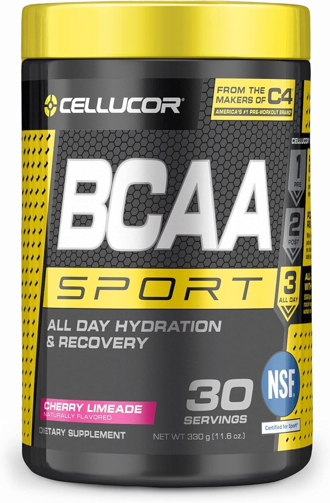 セルクサーBCAAスポーツ、BCAAパウダースポーツドリンクの水和と回復、チェリーリメード、30サービング
