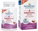 Nordic Naturals Prenatal DHA, いちご - 120 ソフトジェル - 830 mg Omega-3 + 400 IU ビタミン D3 - 妊娠中の赤ちゃんの脳開発をサポート & 授乳中 - Non-GMO - 60 サービング