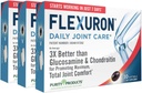 純度プロダクト Flexuron の接合箇所の方式 3X は Glucosamine および Chondroitin よりよく-ちょうど 7 日に働くことを始めて下さい- Krill オイル、低い分子量 Hyaluronic 酸、アスタキサンチン- 30 の計算 (3)