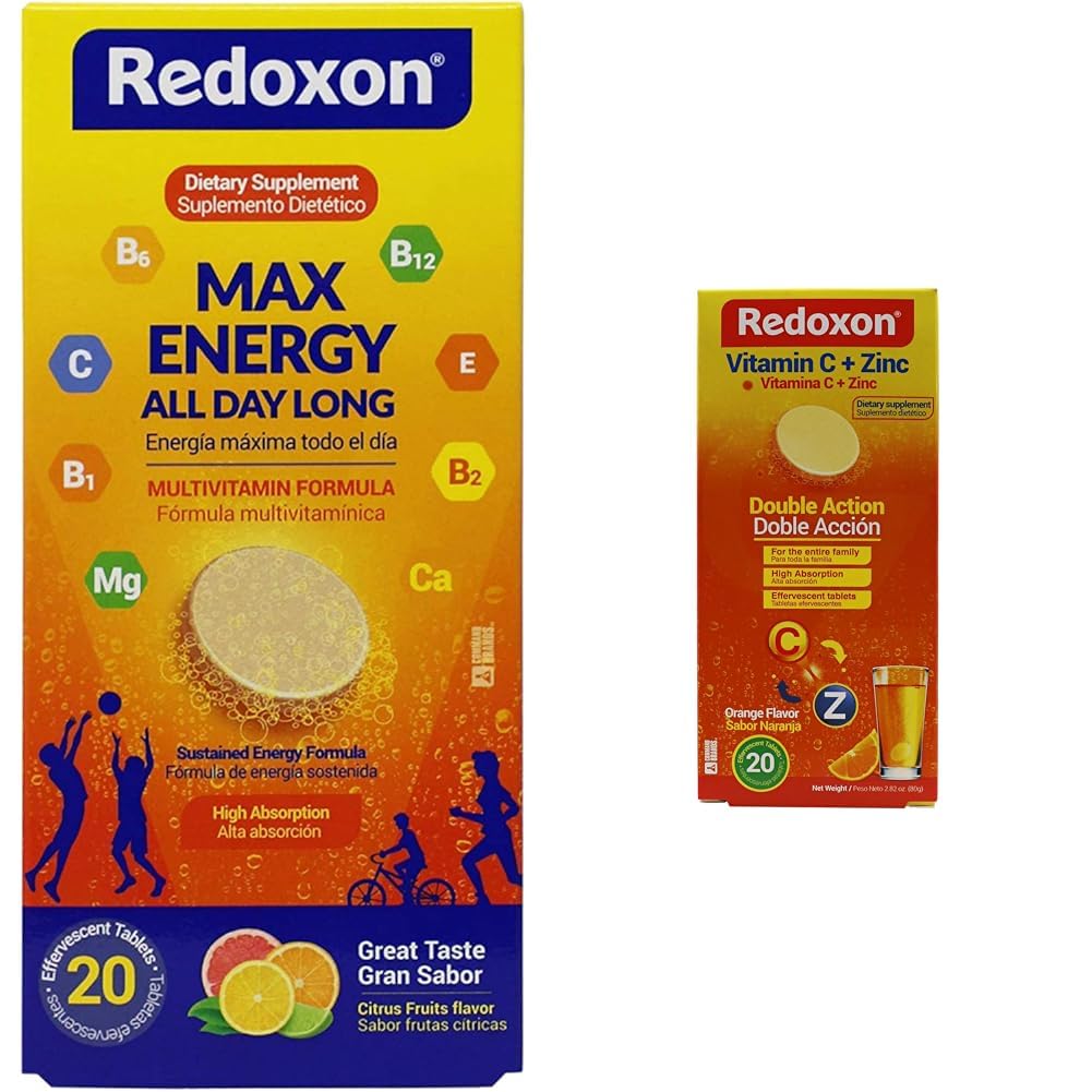 Redoxonの最高のエネルギー 柑橘類のEffervescentのタブレットの免疫サポート 束のビタミンC亜鉛Effervescentのオレンジ免除サポート タブレット