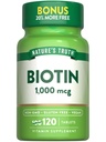 自然の真理ビオチン1000mcg | 120錠 | ヴィーガン、非GMO、グルテンフリーサプリメント
