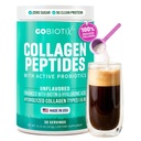GOBIOTIXは、プロバイオティクスとコラーゲンパウダーサプリメント - 女性のための加水分解プロテインコラーゲンパウダー - ヘアスキンとネイル、関節と消化の健康 - コラーゲンペプチドタイプIとIII - 30サービング