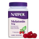Natrol 5mgメラトニンガミー, 大人のための睡眠サポート, 眠りのためのメラトニンサプリメント, 140 いちご風味のガミー, 70 日の供給