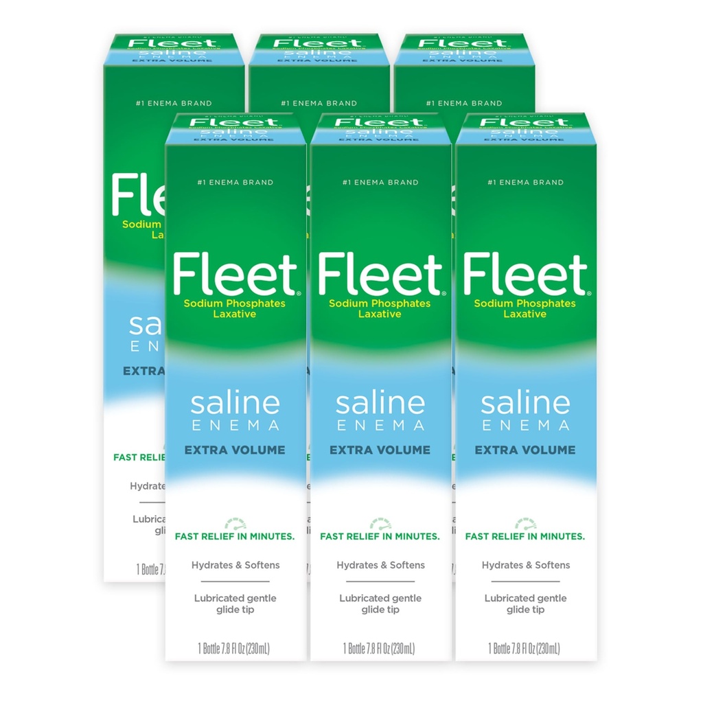 Fleet Laxative Saline Enema、7.8 Fl Oz(6のパック)