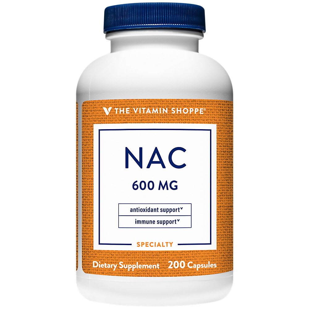 ビタミンショップNAC N-アセチル-L-Cysteine - セルクサー健康、免疫&抗酸化剤サポートを促進 - 600 MG(200カプセル)