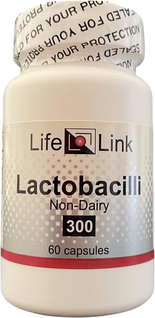 LifeLink Lactobacilli Complex | 10億CFU | 60カプセル | マイクロバイオム サポート | グルテンフリー・非GMO | アメリカ製