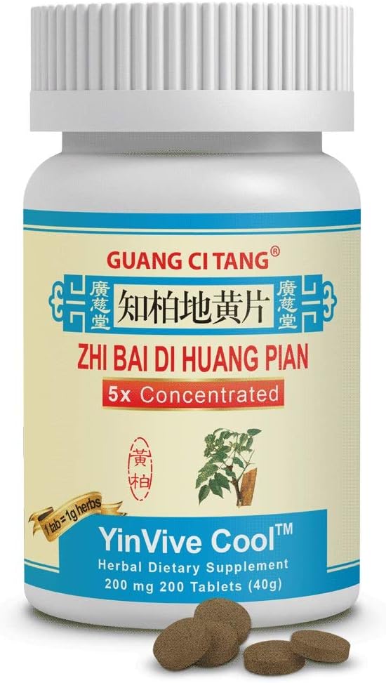 Zhi Bai Di Huang Pian - YinVive Cool - 200 mg 200 Tablets