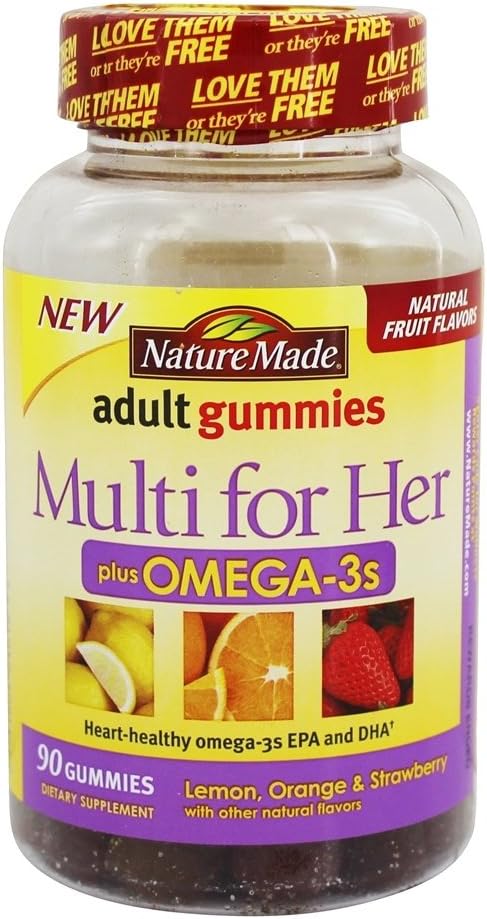 Nature Made Multi for Her Plus Omega-3 アダルトグミ、90 カウント