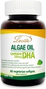 Lovita Algae オイル, 植物ベースの DHA 代替魚油, ビーガンオメガ 3 DHA と 200 mg, 60 ベジタリアン Softgels