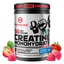 Natures Aid クレアチンモノハイドグアミー(5g) - プレワークアウトエネルギーと男性と女性のための筋肉成長サポート | イチゴ電解質グミー(135カウント)