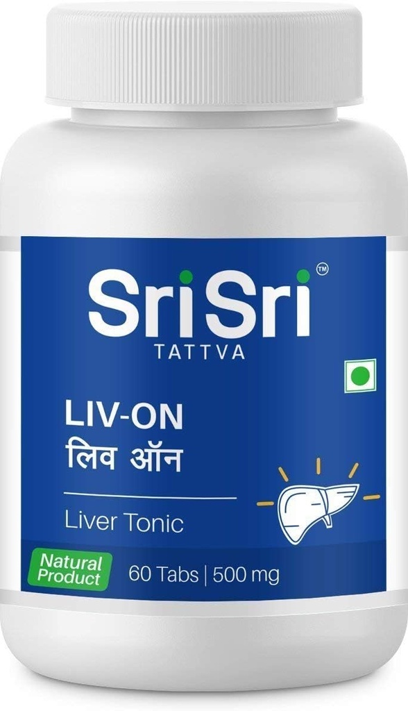 スリ・スリ・プロダクト Liv-On - 60 タブ(すべての肝臓関連の問題のために) X 1