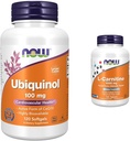 NOWの補足、Ubiquinol 100のmg、高いBioavailability (CoQ10の活動的な形態)、120のSoftgels及び補足、Lカルニチン1,000のmgのPurestの形態、アミノ酸、適性サポート*の100のタブレット