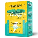 Quantumエネルギースクエア:カフェインと10gタンパク質のエネルギーバー。 ゴーでおいしいヘルシーなスナック。(ビーガン、グルテンフリー、大豆フリー、酪農)(キャラメルアーモンドシーソルト)