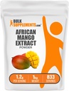 BulkSupplements.com African Mango Extract Powder - Irvingia Gabonensis, African Mango Powder - Gluten Free, 1.2g per Serving, 1kg (2.2 lbs) (Pack of 1)
