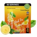 電解質の粉のプラス(50のサービング)の黒い茶Lemonadeの電解質の粉ゼロ カロリー Keto,0砂糖、マルトデキストリン、1000mgのカリウム、120mgカルシウム、120mgマグネシウム、水和の粉無し
