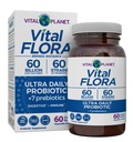 ヴィタルプラネット - Vital Flora Ultra Daily Probiotics 60 Billion CFU、Diverse Strains、有機プレバイオティクス、免疫サポート、Bloating Edward、女性と男性のための消化の健康プロバイオティクス 60 カプセル