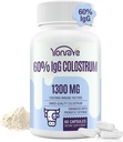 牛のColostrumのカプセルの補足1300mg - 余分高い60% IgGの牛牛牛のColostrum - Gut、骨、練習、免疫 - 60のカプセル