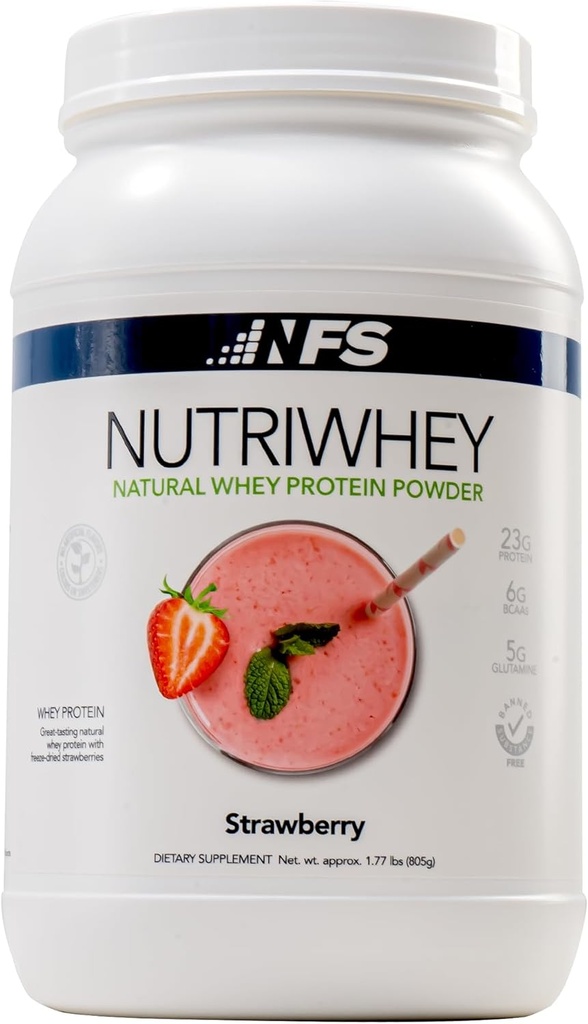 NFスポーツのポストのワークアウトNutriの乳蛋白質の粉、栄養補助食品、アミノ酸エネルギー、サポート免除、BCAAの粉、助けは圧力(高山のいちごの粉、828g、23のサービング)を戦う